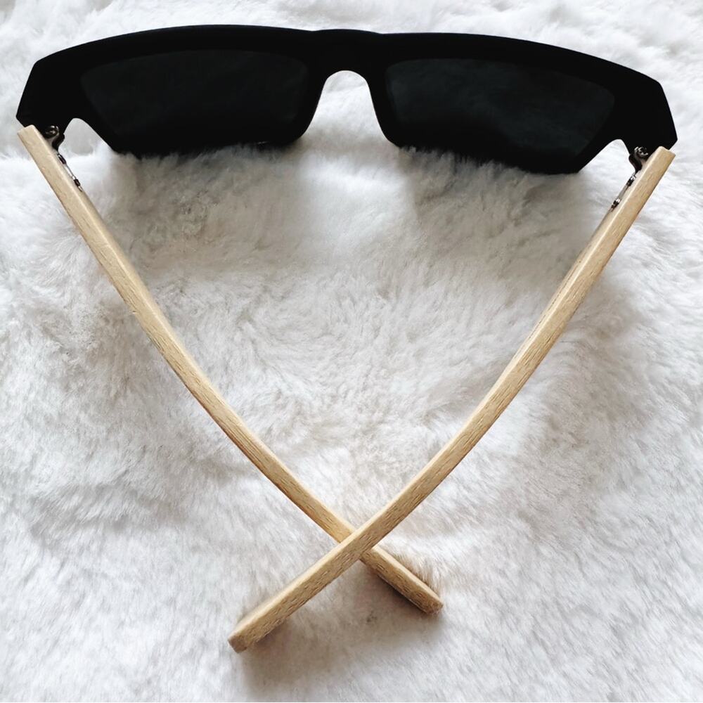 Jensen Black & Light Wood Sunglasses - Picture 9 of 10